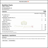 Fuze Tea Iced Lemon 341ml/11.53oz (24/Case) — Nutrition and Ingredients Label — www.chickenpieces.com