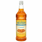  Monin Caramel Beverage Syrup, Sugar Free 1L/33.81oz (4/Case) 