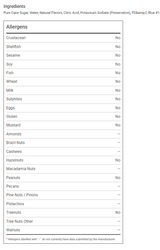 Monin Blue Cotton Candy Beverage Syrup 1L/33.81oz (4/Case)