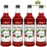  Monin Raspberry Beverage Syrup 1L/33.81oz (4/Case) 