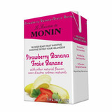  Monin Strawberry Banana Smoothie Mix 46oz/2.88 LBS (6/Case) 