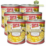  Gordon Choice GFS Pizza Cut Pineapples Light Syrup 2.84L/6Lbs (6/Case) 