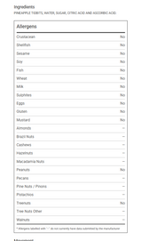 DOLE Dole Pineapple Tidbits, In Light Syrup2.68L/5.66Lbs (6/Case)