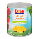 DOLE Dole Diced Peach, In Light Syrup 2.84L/6oz (6/Case) 
