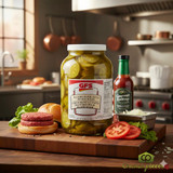 Gordon Choice GFS Hamburger Sliced Dill Pickles 4L/8.45Lbs