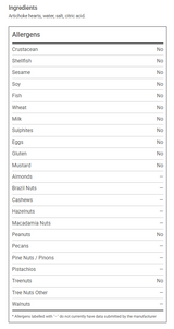 Gordon Choice GFS Artichoke Hearts 8/10 Count 396g/13.96oz