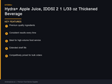 Hydra+ Apple Juice, IDDSI 2 1 L/33 oz Thickened Beverage
