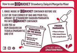  Master of Mixes Big Bucket Strawberry Daiquiri / Margarita Mix Ready To Use 2.8L- Yields 24 Servings 