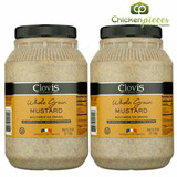 Clovis Whole Grain Mustard Bulk 130.56oz | 2/CASE | 50 CASES PER PALLET-(Total 100 Units) - chicken pieces