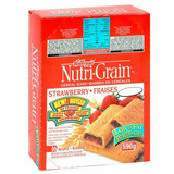 Kellogg's Nutrigrain Strawberry Cereal Bars 16 Eaches/Pack Bulk 37g | 3/CASE | 50 CASES PER PALLET-(Total 150 Units) - chicken pieces