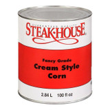 Steak House Fancy Cream Style Corn Bulk 2.84L | 6/CASE | 50 CASES PER PALLET-(Total 300 Units) 