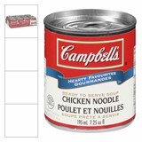 Campbell's Chicken Noodle Soup, Ez Open Can 195ml | 12/CASE | 50 CASES PER PALLET-(Total 600 Units) - chicken pieces