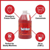 Twizzlers TWIZZLERS Freeze Strawberry Slushy Syrup 5:1 Concentrate 1.89L/64oz - CHICKEN PIECES