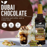  Syruvia Syrups Dubai Chocolate Flavouring Syrup 750ML 