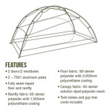 Ascend Viewpoint 3 Three-Person Dome Tent - Weatherproof Comfort   Ascend Viewpoint 3 Three-Person Dome Tent - Weatherproof Comfort