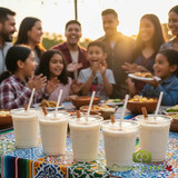 El Niño 1.89L bottle of Authentic Horchata concentrate; Creamy cinnamon beverage mix for bubblers; 7:1 Hispanic drink concentrate-CHICKEN PIECES