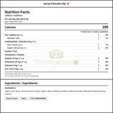 House Recipe Syrup Pancake Dip 42.5 ML/1.44 oz (128/Case) — Nutrition and Ingredients Label — www.chickenpieces.com