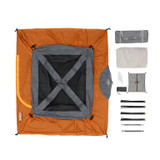  Core Equipment Straight Wall Cabin Tent - 4-Person 