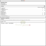 Jade Mountain Soy Sauce Large 4L/1.05 Gallon — Nutrition and Ingredients Label — www.chickenpieces.com