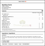 Golden Dragon Hoisin Sauce 4 Liter/7.82 Lbs — Nutrition and Ingredients Label — www.chickenpieces.com