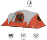  Core Equipment Extended Dome Tent - 9-Person 