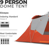  Core Equipment Extended Dome Tent - 9-Person 