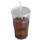  Cambro CLNT12 Disposable Translucent Lid with Straw Slot  (1000/Case) 