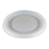  Dinex DXTT58 Translucent Disposable Lid with Straw Slot for Tumblers (1000/Case) 