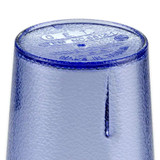  GET 6612-1-BL 12 oz. Blue Customizable SAN Plastic Pebbled Tumbler (72/Case) 