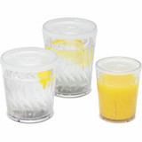  Dinex DX4GC907 Swirl 9 oz. Clear SAN Plastic Tumbler (72/Case) 