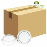  Dinex DX11890174 Classic Clear Disposable Tulip Bowl Dome Lid (1000/Case) 
