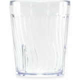  Dinex DX4GC607 Swirl 6 oz. Clear SAN Plastic Tumbler (72/Case) 