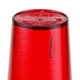  GET 6612-1-R 12 oz. Red Customizable SAN Plastic Pebbled Tumbler (72/Case) 