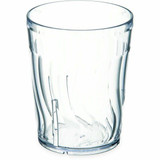  Dinex DX4GC1207 Swirl 12 oz. Clear SAN Plastic Tumbler (72/Case) 