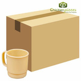 Cambro 75CW133 Camwear 7.5 oz. Beige Customizable Polycarbonate Mug (48/Case) 