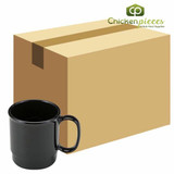 Dinex  Cambro 75CW110 Camwear® 7.5 oz. Black Customizable Polycarbonate Mug (48/Case) 