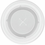  Dinex DX2125ST9000 Translucent Disposable Lid with Straw Slot (2000/Case) 