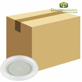  Dinex DX2125ST9000 Translucent Disposable Lid with Straw Slot (2000/Case) 