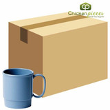  Cambro 96CW401 Camwear® 9.6 oz. Slate Blue Polycarbonate Mug (48/Case) 