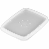  Dinex DXTT30 White Disposable High-Temp Rectangular Lid (1000/Case) 