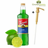 torani Torani Lime Flavoring Syrup Plastic Bottle 1L + Bonus Squeeze Pump 