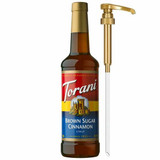 torani Torani Brown Sugar Cinnamon Flavoring Syrup Plastic Bottle 1L + Bonus Squeeze Pump 