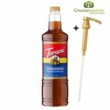 torani Torani Cinnamon Flavoring Syrup Plastic Bottle 1L + Bonus Squeeze Pump 