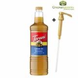 torani Torani Creme de Banana Flavoring Plastic Bottle Syrup 1L + Bonus Squeeze Pump 