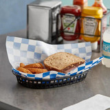 TITAN Titan Checkered Basket Liner / Deli Sandwich Wrap Paper 12" X 12"- 2000/CASE 