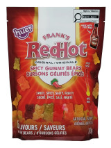 Huer Frank's Red Hot Spicy Gummy Bears, Covered With Frank's RedHot Original Seasoning - 700g- chicken pieces