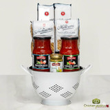 Pasta Night Colander Gift Basket | La Molisana Pasta & Sauce Kit with Reusable Colander - CHICKEN PIECES