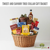 Sweet and Savoury Tree Collar Gift Basket | Reusable Christmas Decor with Gourmet Treats - CHICKEN PIECES