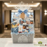 Royal Hotel Metal Crate Gift Box | Gourmet International Food Basket | Reusable Storage - CHICKEN PIECES