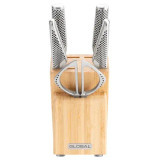 Global Takashi 6-Piece Knife Block Set | Japanese Cromova 18 Steel Knives - CHICKEN PIECES